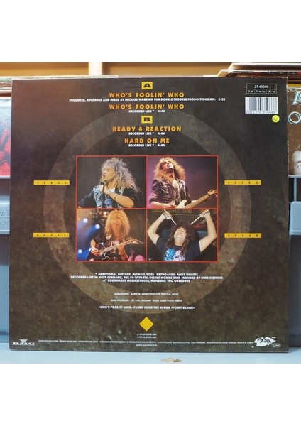 Bonfire * Who's Foolin' Who, Almanya Baskı 1990 Lp fiyatları