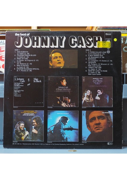 Johnny Cash * The Best Of Johnny Cash,hollanda Baskı 1973 Lp fiyatları