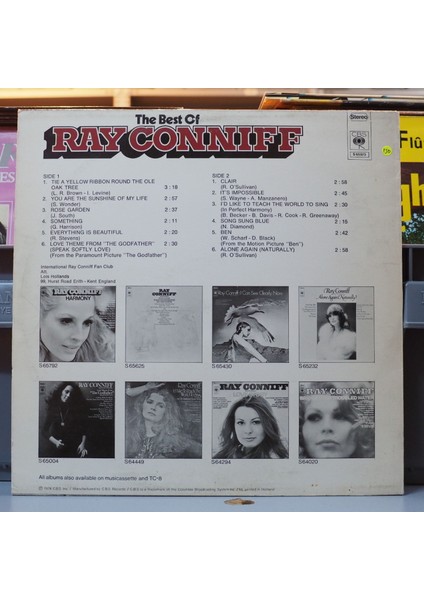 Ray Conniff * The Best Of Ray Conniff,hollanda Baskı 1974 Lp