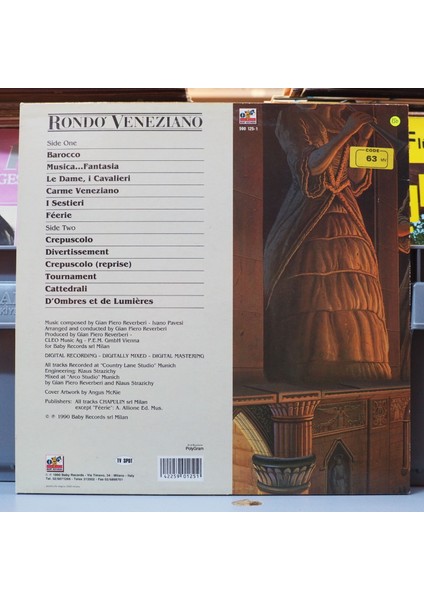 Rondò Veneziano * Barocco,italyan Baskı 1990 Lp fiyatları