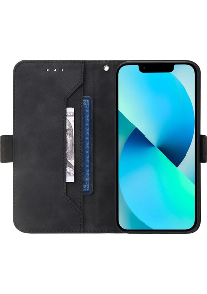 Yue Store Samsung Galaxy A12 5g / 4g Siyah Için Geometrik Çizgi Pu Kılıfı (Yurt Dışından)