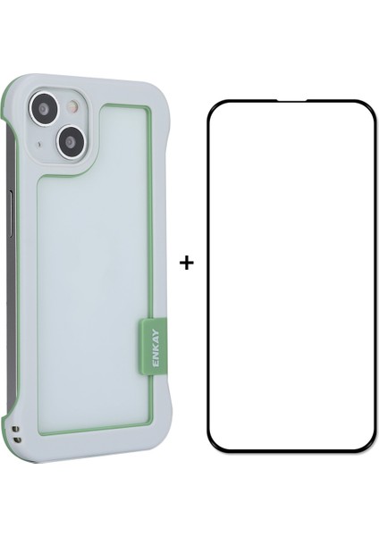 Framess Pc Case + Gl Film Iphone 13 White Için (Yurt Dışından)