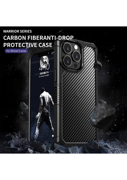 Apple iPhone 13 Koyu Mavi Için Karbon Fiber Pc + Tpu Kılıf fiyatları
