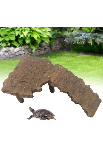 Poli-Reçine Kaplumbağa Sürüngen Tırmanma Merdiveni Basİnç Platformu Reçine 16 x 9 x 6 cm. (Yurt Dışından) indirimleri