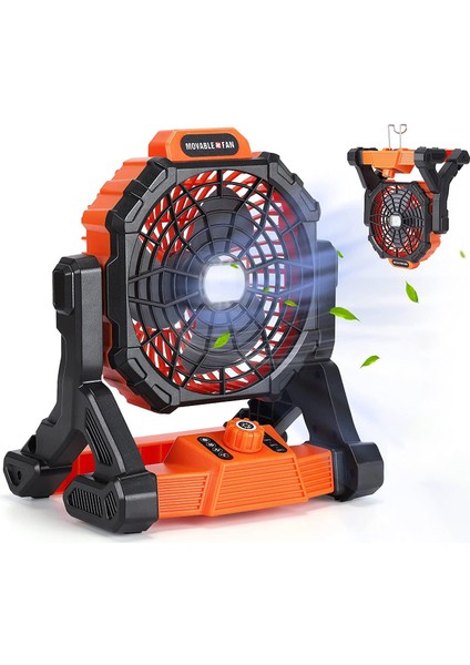 X25 LED Hafif Turuncu ile USB Şarj Fanı (Yurt Dışından)