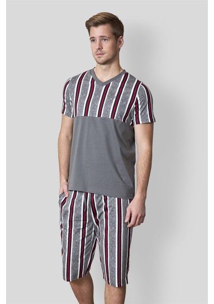 Erkek T-Shirt Pijama Takımı 4522