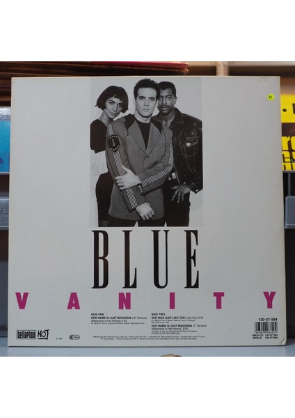 Blue Vanity * Her Name Is Just Madonna,almanya Baskı 1991 Lp