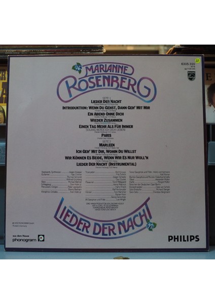 Marianne Rosenberg * Lieder Der Nacht,almanya Baskı 1976 Lp