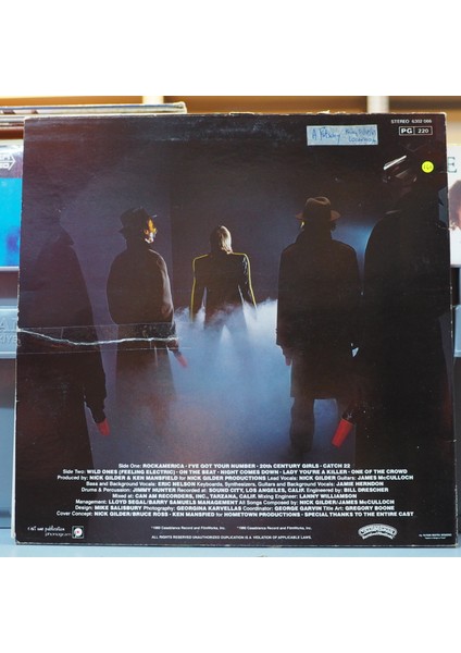 Nick Gilder * Rock America*fransız Baskı 1980 Lp fiyatları