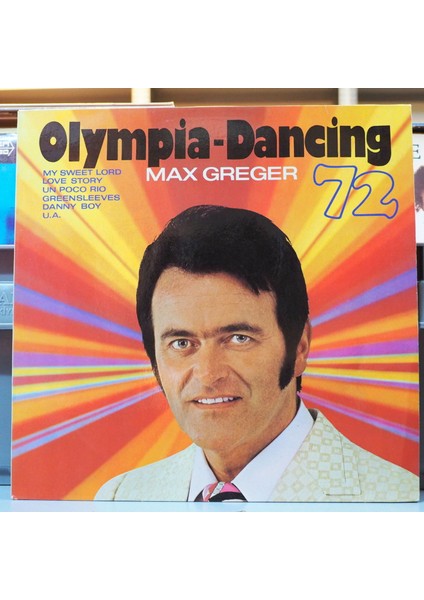 Max Greger * Olympia-Dancing 72 ,avusturya Baskı 1972 Lp