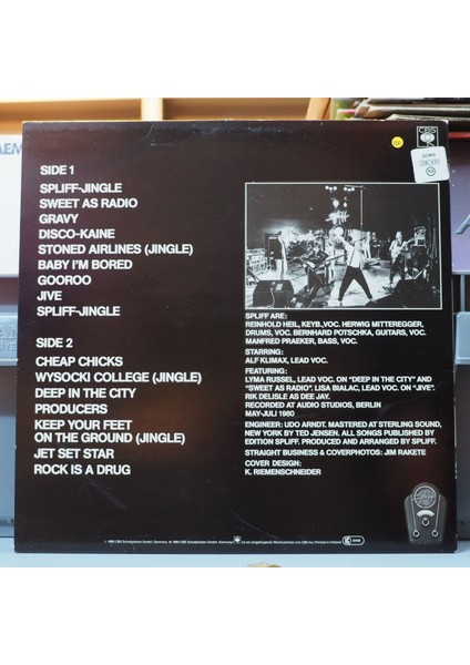 Spliff * The Spliff Radio Show ,hollanda Baskı 1980 Lp