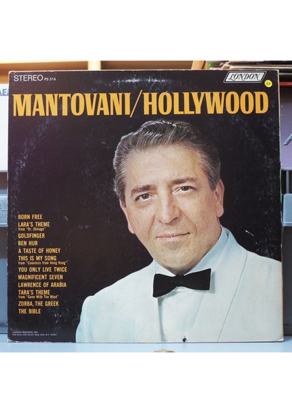 Mantovani * Hollywood ,amerikan Baskı 1967 Lp