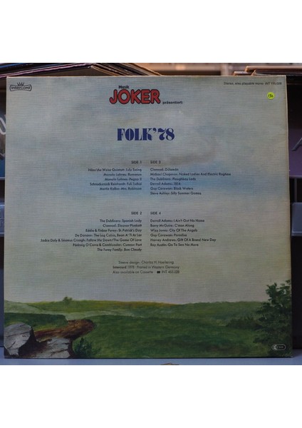 Folk ´78 ,almanya Baskı 1978 2lp