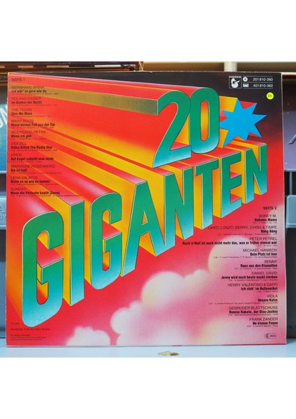 20 Giganten Vol. 5 ,almanya Baskı 1980 Lp fiyatları
