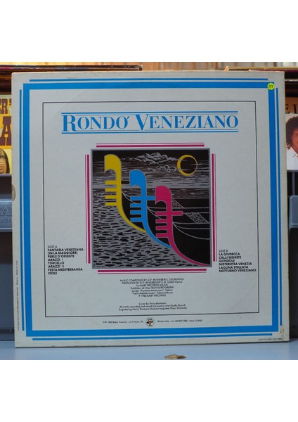 Rondò Veneziano * Rapsodia Veneziana,italyan Baskı 1986 Lp fiyatları