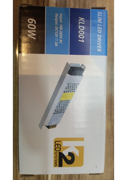 5 Amper LED Trafosu Ultraslim Model 60 W