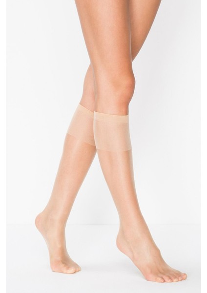 12 Li Fit 15 Den Parlak Burunsuz Ince Pantolon Çorap