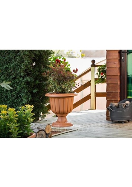 Serinova Nergiz Saksı Dekoratif Antrasit Renk 25,3 Lt modelleri