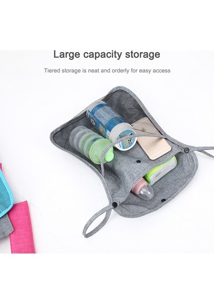 Bebek Arabası Net Çanta Depolama Çantası Evrensel Bebek Bakımı (Siyah) (Yurt Dışından)