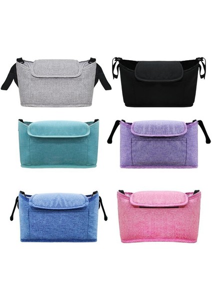 Btroller Depolama Asma Çanta Çok Fonksiyonlu Büyük Kapasiteli Bebek Çantası (Keten Yeşil) (Yurt Dışından)