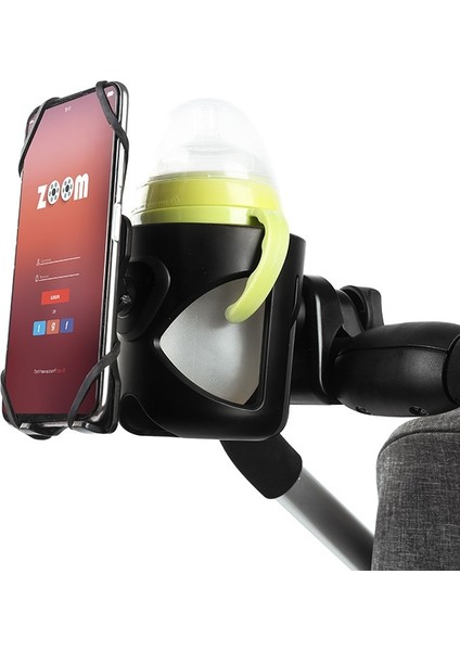 J4085 Bebek Arabası Çok Fonksiyonlu Süt Şişesi Bardak Tutucu Cep Telefonu Tutucu (Siyah) (Yurt Dışından) modelleri