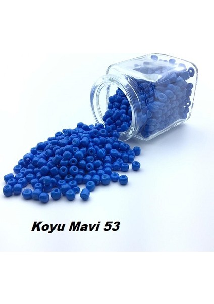 Erdal Ticaret Kum Boncuk (0,5 Mm-1 Paket 100GR) Koyu Mavi 53