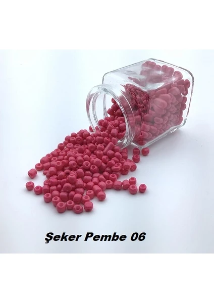 Erdal Ticaret Kum Boncuk (0,5 Mm-1 Paket 100GR) Şeker Pembe 06