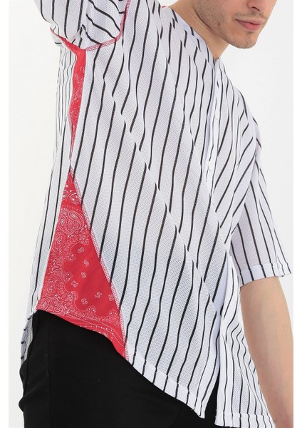 - Ghetto Striped Beyaz Beyzbol Forması modelleri