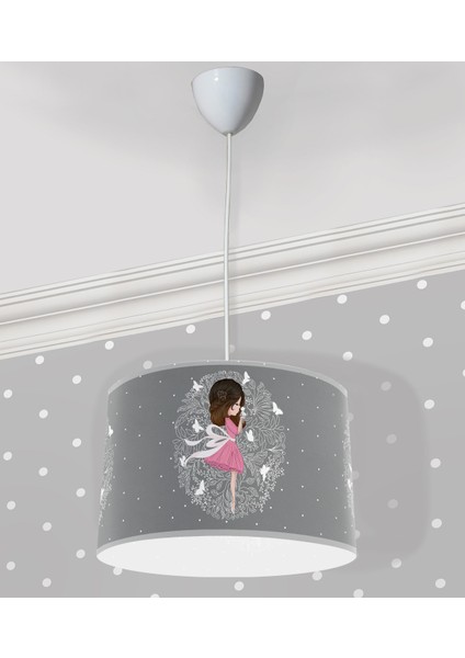 Sevimli Prenses Peri Kız Çocuk Odası Sarkıt Avize