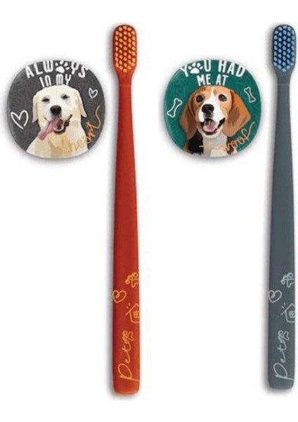 Flipper Pets Hijyenik Saklama Kabı ve Diş Fırçası Seti (Köpek)