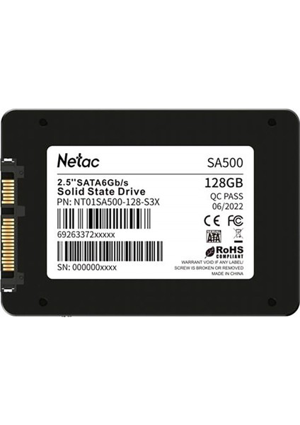 SA500 128GB 2.5 SSD Disk NT01SA500-128-S3X