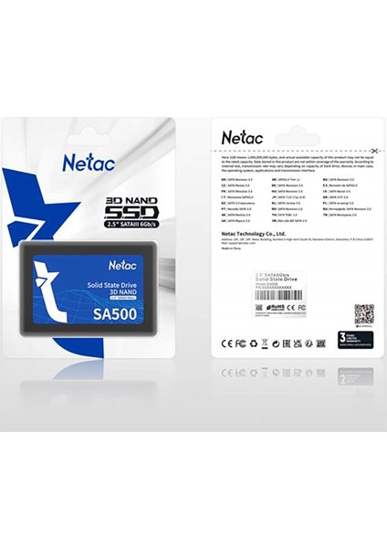 SA500 128GB 2.5 SSD Disk NT01SA500-128-S3X