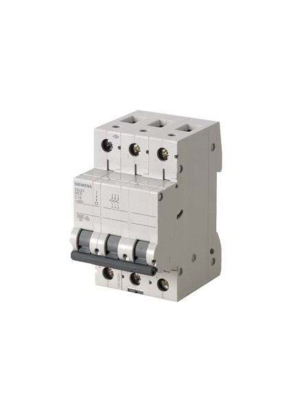 Trifaze 3X25A C Tipi Otomatik Sigorta 6ka 3 Kutuplu 5SL6325-7YA