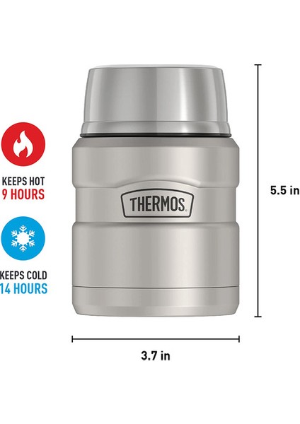 SK 3000 Stainless King Yemek Termosu 0,47L Matte Stainless Steel 101311