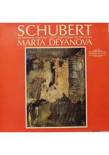 Schubert Marta Deyanova Six Moments Musicaux Op.94 Impromptus Op. 142:2·3 & 4 1978 Lp