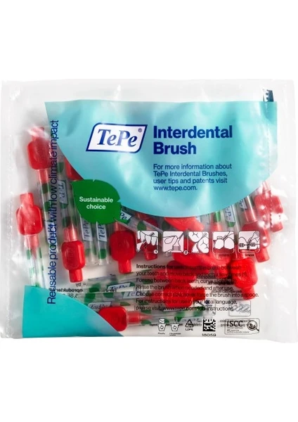 Interdental Brush 0,5 Mm Kırmızı 20 Li