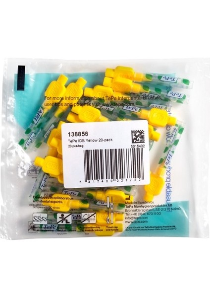 Interdental Brush 0,7 Mm Sarı 20 Li