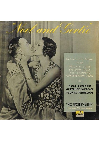 Noël Coward And Gertrude Lawrence Noel And Gertie( Uk Baskı) 1954 Lp