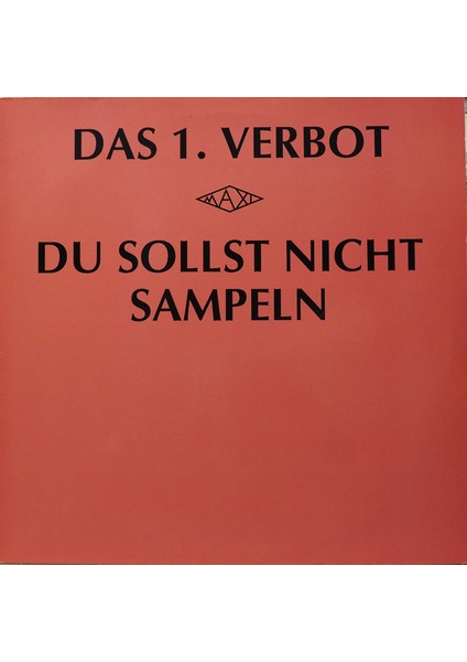 Das 1. Verbot Du Sollst Nicht Sampeln 1988 Lp