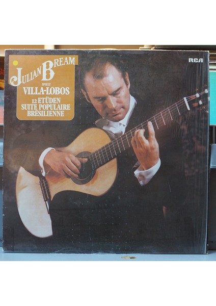 Julian Bream ,villa-Lobos,12 Etüden / Suite Populaire Bresilienne,isviçre Baskı 1978 Lp