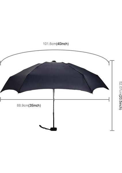 Mini Şemsiye - Siyah (Yurt Dışından)