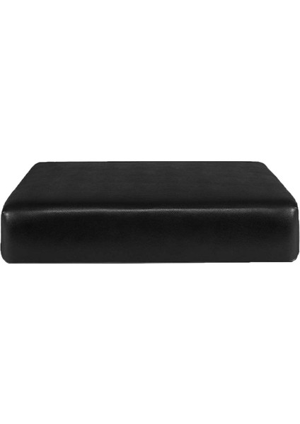 Streç Pu Deri Koltuk Slipcover Kanepe Koltuk Örtüsü Koruyucu Black_1 Kişiz