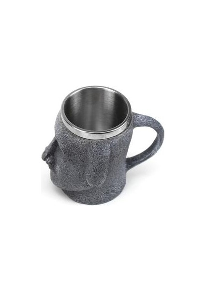 Tiki Kahverengi Paskalya Adalı Kupa Can Açacağı Polinezya Tankard Kahve Bira Bardak Kupalar 600 ml. (Yurt Dışından)