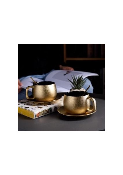 Dubai Tarzı Altın Kahve Fincanı Set Ev Basit Modern Çay Fincanı Seti (Yurt Dışından) fiyatları