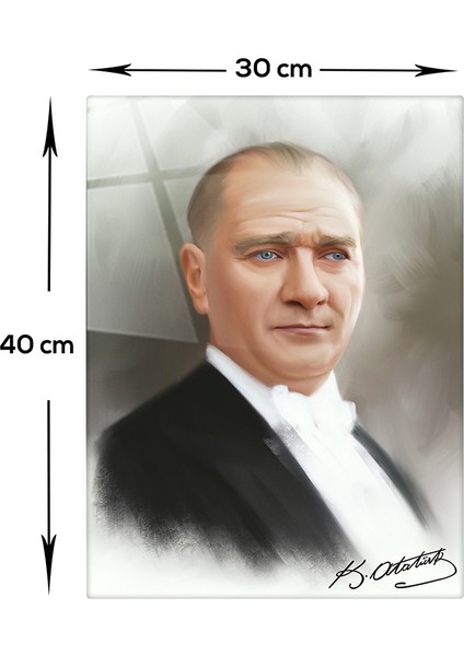 Cam Tablo | Atatürk Serisi | 13 | 30cm x 40cm