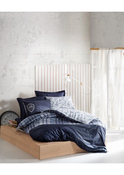 Masculine Çift Kişilik Nevresim Takımı Pablo Lacivert