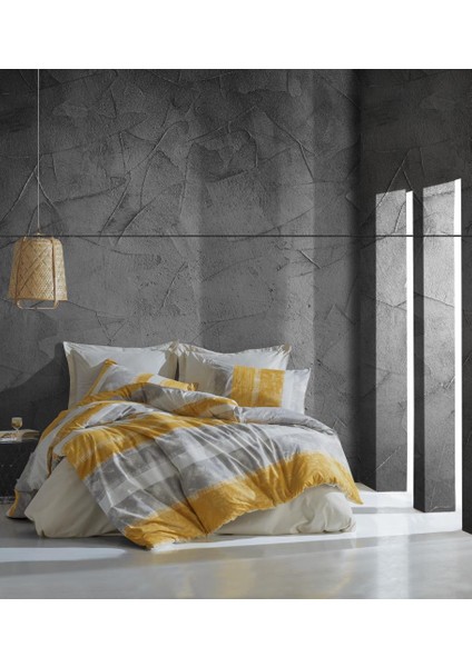 Çift Kişilik Nevresim Takımı Liny Gri