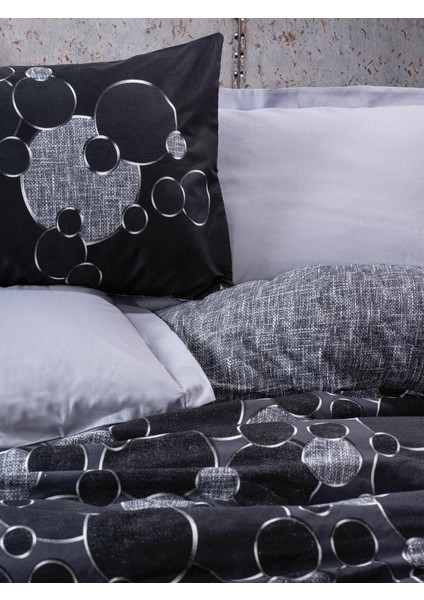 Dark Çift Kişilik Nevresim Takımı Raound Gri fiyatları