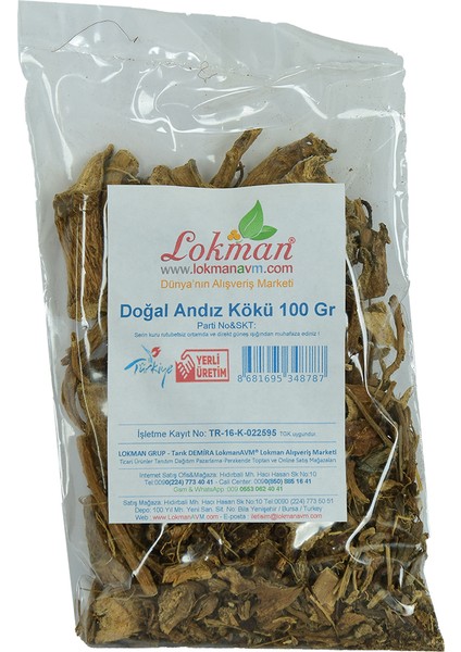Andız Kökü Doğal 100 gr Paket