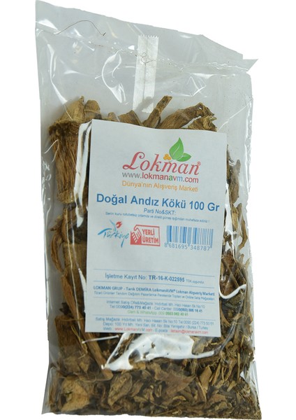 Andız Kökü Doğal 100 gr Paket